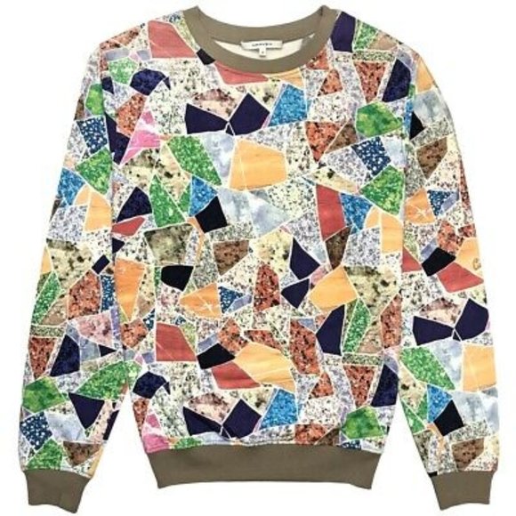 CARVEN Multicolor Molleton Print Terrazzo Top